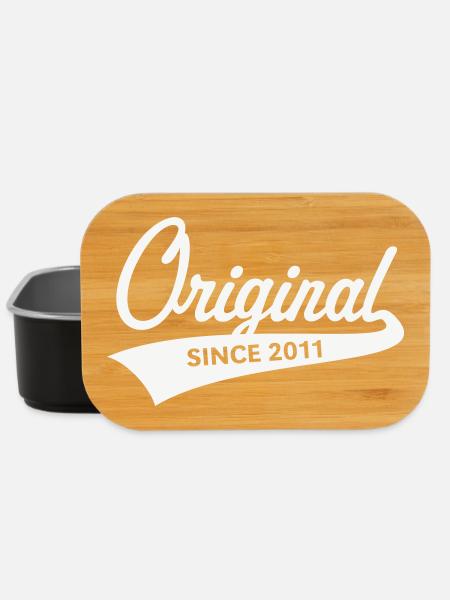 Original Since 2011 (Geburtsjahr, Geburtstag / W) - Lunch Box - Schwarz