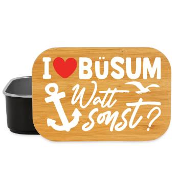 Vacances à la mer du Nord BÜSUM WATT AUTREMENT DRÔLE - Boîte à goûter - noir - Devant