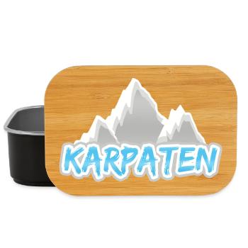 montagnes des Carpates - Boîte à goûter - noir - Devant