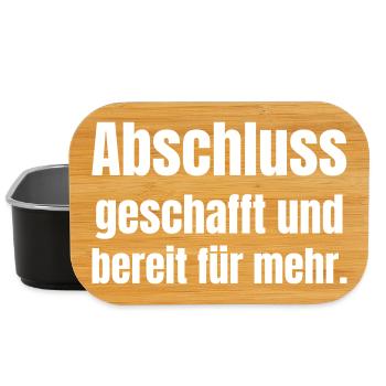 Graduation completed and ready for more - Lunch Box - black - Front