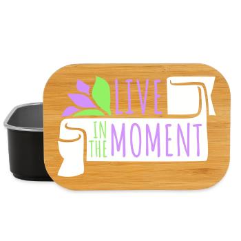 Vivre dans l’instant Pleine conscience de la présence - Boîte à goûter - noir - Devant
