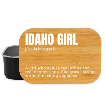 Idaho Girl Stärke-Statement - Lunch Box - Schwarz - Vorne