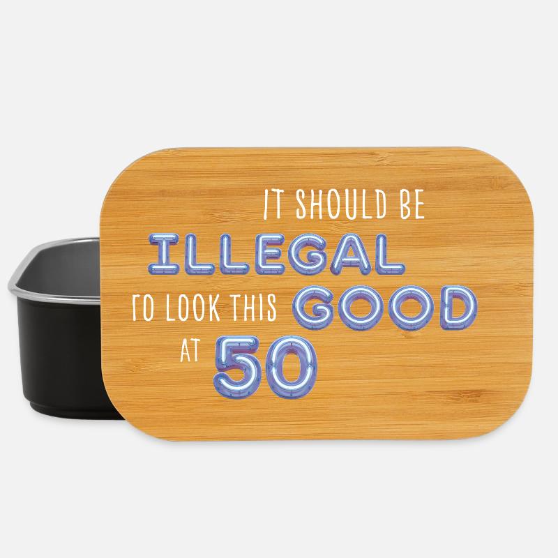 It should be illegal to look this good 50 Geschenk - Lunch Box - Schwarz