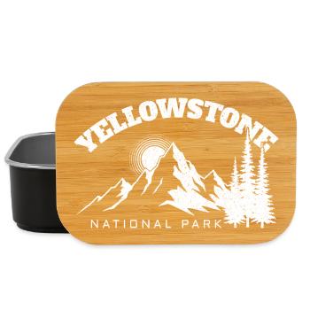 Yellowstone National Park Hiking - Lunch Box - black - Front