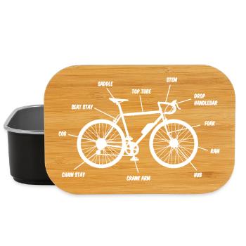Plan de Vélo de Route Conception de Cyclistes de Route - Boîte à goûter - noir - Devant