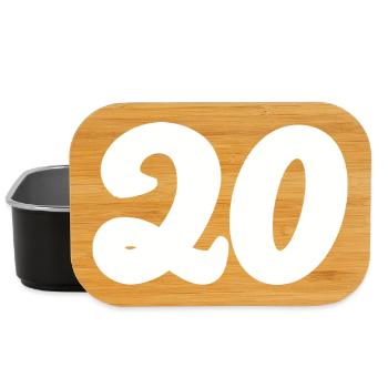 20. 20th ANNIVERSARY. 20 YEARS ANNIVERSARY. 20 YEARS. - Lunch Box - black - Front