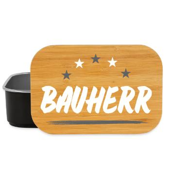 Bauherr Haus Bau - Lunch Box - Schwarz - Vorne