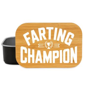 Champion des pets - Boîte à goûter - noir - Devant