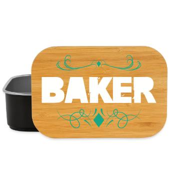 Typographie décorative de Baker - Boîte à goûter - noir - Devant