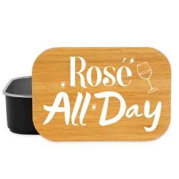 Rosé all day - Lunch Box - black - Front
