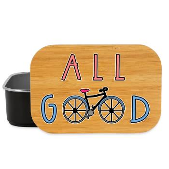 Biker Bicycle Biker Statement - Lunch Box - black - Front