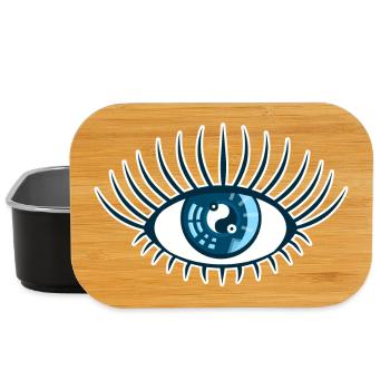 Eye Blue Providence Yin Yang Symbole - Boîte à goûter - noir - Devant