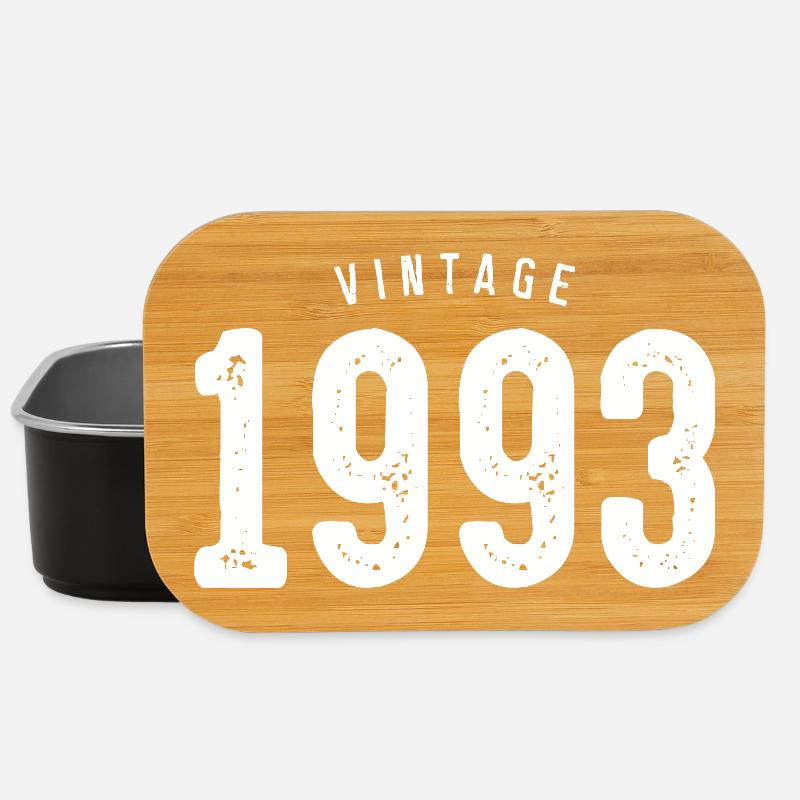 Vintage 1993 Typografie - Lunch Box - Schwarz
