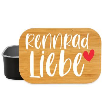 Rennrad Liebe! Fahrrad Sport Radsport Geschenk - Lunch Box - Schwarz - Vorne