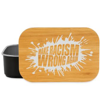make racism wrong again - Lunch Box - black - Front