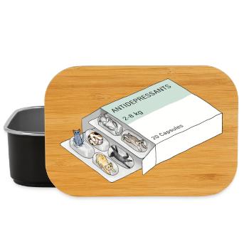 Antidepressants Cats - Anti Depressionen Pillen - Lunch Box - Schwarz - Vorne