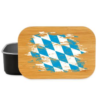 Bayern Flagge used - Lunch Box - Schwarz - Vorne