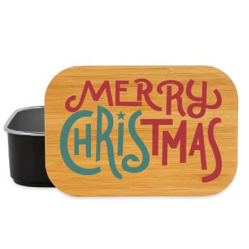 Merry Christmas - Lunch Box - black - Front