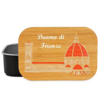 Duomo de Florence en Italie - Boîte à goûter - noir - Devant