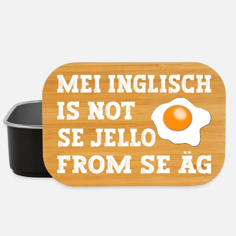 Mei Inglisch is not se Jello fron se Äg - Lunch Box - Schwarz