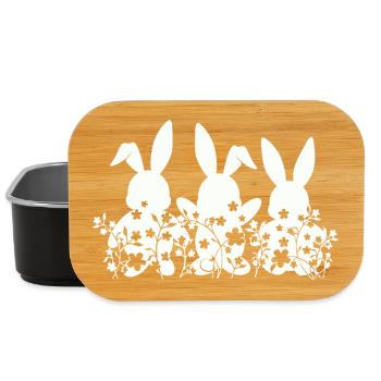 Lapin de Pâques - Boîte à goûter - noir - Devant
