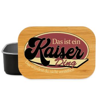 Kaiser Ding Motivationsdesign - Lunch Box - Schwarz - Vorne