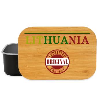 Lithuanian pride, I love Lithuania - Lunch Box - black - Front