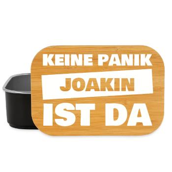 Joakin comme prénom - Boîte à goûter - noir - Devant