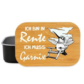 Lustiges deutsches Ruhestandsdesign - Lunch Box - Schwarz - Vorne