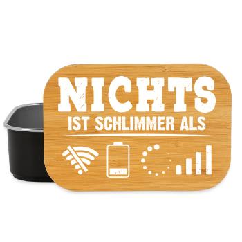 Coder NOTHING IS WORSE THAN FUNNY - Lunch Box - black - Front