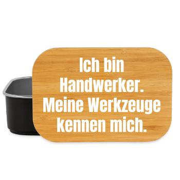 I'm a craftsman – tools know me - Lunch Box - black - Front