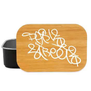 Paris Street Art Souvenir on Parisian Streets - Lunch Box - black - Front