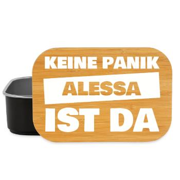 First name Alessa - Lunch Box - black - Front