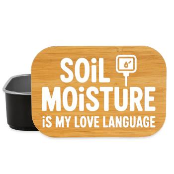 Soil Moisture Is My Love Language - Lunch Box - black - Front