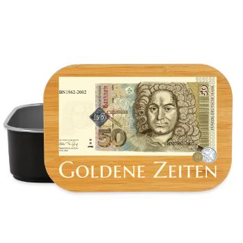Goldene Zeiten DM Retro 50er, Handzeichnung  - Lunch Box - Schwarz - Vorne