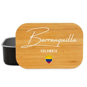 Barranquilla Colombia, elegantes Design - Lunch Box - Schwarz - Vorne