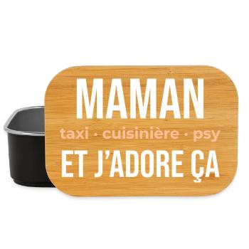 Maman Taxi Cuisinière et Plus - Boîte à goûter - noir - Devant