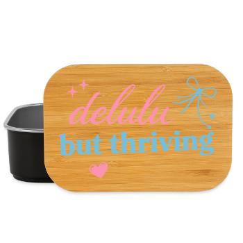 Delhu Thriving Script Logo - Lunch Box - Schwarz - Vorne