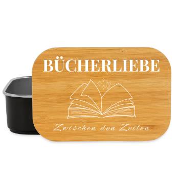 Bücherliebe Zwischen den Zeiten - Lunch Box - Schwarz - Vorne