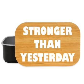 Fitness Saying - Lunch Box - black - Front