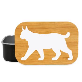 Lynx Silhouette White - Boîte à goûter - noir - Devant