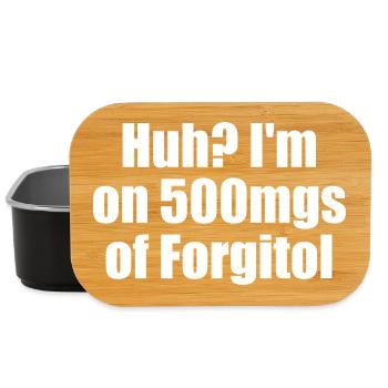 Yikes, I take 500 mg of Forgitol Teen Forget All - Lunch Box - black - Front