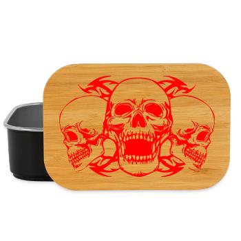 skull - Lunch Box - Schwarz - Vorne