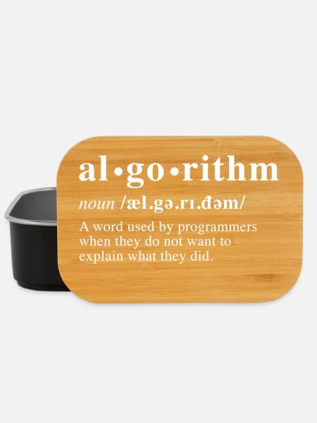 Algorithmusdefinition - Lunch Box - Schwarz