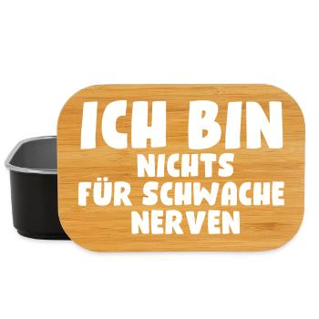 Ich bin nichts für schwache Nerven - Lunch Box - Schwarz - Vorne