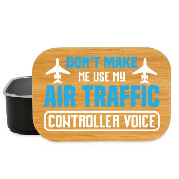 Un design d’avion humoristique pour les passionnés de vol - Boîte à goûter - noir - Devant