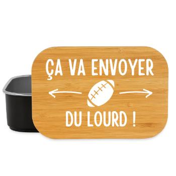 rugby, rugby sport, rugby humour - Boîte à goûter - noir - Devant