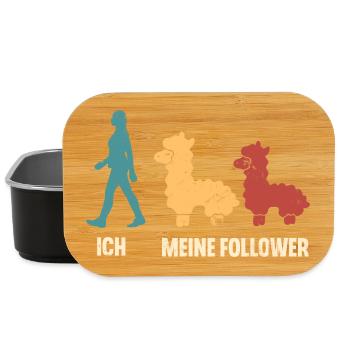 Ich Meine Follower Alpaka - Lunch Box - Schwarz - Vorne