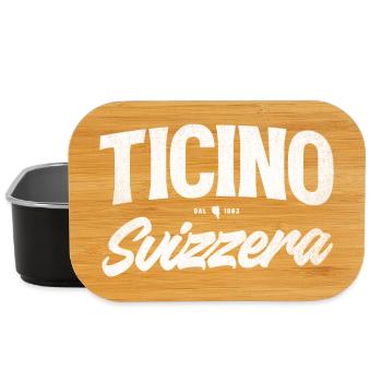 Ticino Schweiz Script Logo - Lunch Box - Schwarz - Vorne