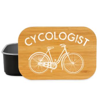 Cyclologue Vélo Line Art - Boîte à goûter - noir - Devant